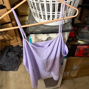 Time and Tru Lavender Spaghetti Strap Top